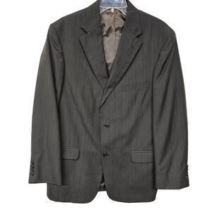 Vintage Bardstown Blazer Mens 42L Wool Blend Pinstripe Office Career Academia